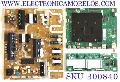 KIT DE TARJETAS PARA TV SAMSUNG QLED 4K SMART TV / MAIN BN94-16906B / BN41-02902A / FUENTE BN44-01052B / LED DRIVER BN44-01046D / L65S8ND_THS / PANEL CY-TT065FMEV2H / MODELO QN65Q80AAFXZA BA03